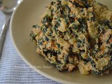 Methi Sagaw Tarkari ( Fenugreek leaves cooked with poppy seeds )