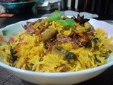 Mushroom Biryani ( Celebrating my 400th post )