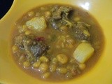Mutton Ghuguni ( Mutton and Yellow Peas Curry )