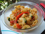 Pasta with Kasundi Sauce (Low-calorie snacking !!)