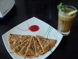 Pudina Paratha (Mint leaves Indian bread )