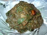 Saru Patra Chutney ( Arbi Leaf Chutney )