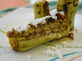 Stuffed Chachindra (Snake gourd)