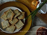 Teen Patti Crackers With a Bhut Jolokia Dip