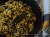 Zero Oil Spinach and Lentil Pulao