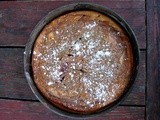 Almond ricotta and jam cake