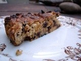 Apple apricot chocolate nut cake