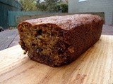 Banana-chocolate chip-cranberry sauce cake