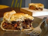 Beer-braised vegetable pie