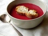 Beet & Cauliflower soup with tarragon & smoked paprika