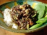 Black quinoa & beluga lentils 2 ways;  And semolina buns