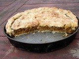 Butternut, nut, chard, and french lentil pie