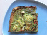 Chervil pesto pizza (with mashed potatoes)