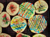 Chocolate-saltine-almond balls and french cake cookies