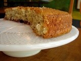 Coconut, almond, & cherry cake