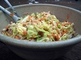 Coleslaw with daikon & radishes and creamy dill-almond dressing