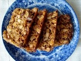 Crispy almond oat chocolate chip bars (gluten free!)