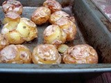 Crispy rosebud herb roasted potatoes