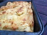 Crispy soft cornbread pudding