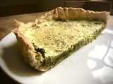 Falling down. And Chard, goat cheese, and lemon tart