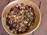 French lentils with roasted beets and walnuts