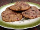 Fresh cherry chocolate chip cookies