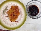 GInger beer-battered zucchini & artichoke fritters