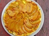 Golden beet & goat cheese tarte tatin and Roasted beets with french feta and hazelnuts