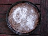 Hazelnut chocolate cherry tart
