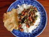 Homemade tortillas and pigeon peas & greens