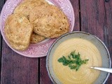 Isaac’s birthday! and Curried carrot, cauliflower and cashew bisque and seeded biscuits