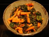 Kale, carrots, couscous