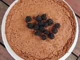 Le gateau au chocolat de Nancy with blackberry-cassis sauce