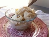 Meyer lemon and clementine ice cream with pecan praline