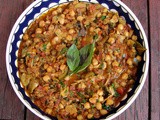 Moroccan spiced chickpea, tomato and pepper stew & couscous, & semolina bread