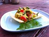 Peachy guacamole