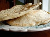 Pita bread flavored with za’atar