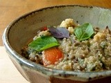 Potage of quinoa w/ 4 kinds of lentils & 8 kinds of basil