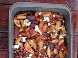 Roasted beets, potatoes and white beans with herbs and lemon