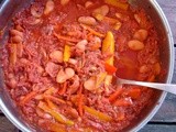 Rosy golden beet, zucchini and butter bean sauce