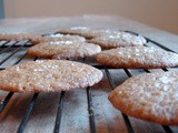 Salted rum crispy cookies