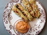 Semolina, artichoke and mozzarella croquettes (with romesco sauce)