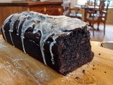 Spicy hot cocoa bread with cream glaze