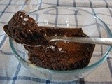 Spicy machica cocoa baked pudding