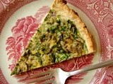 Spring herbs & greens tart