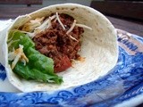 Tacos with spicy black bean mince