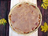 Tomato and artichoke tart with walnut custard