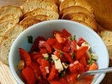 Tomato & basil toasts