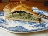 Turnip & leek pie