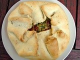 Zucchini, pumpkinseed & red bean galette